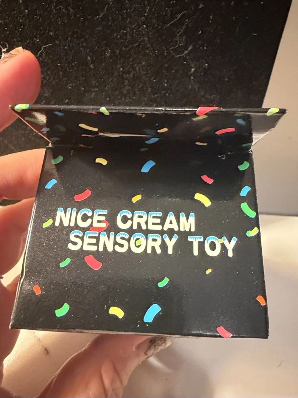Nice Cream Sensory Toy - White Ice Cream Squishy for Kids